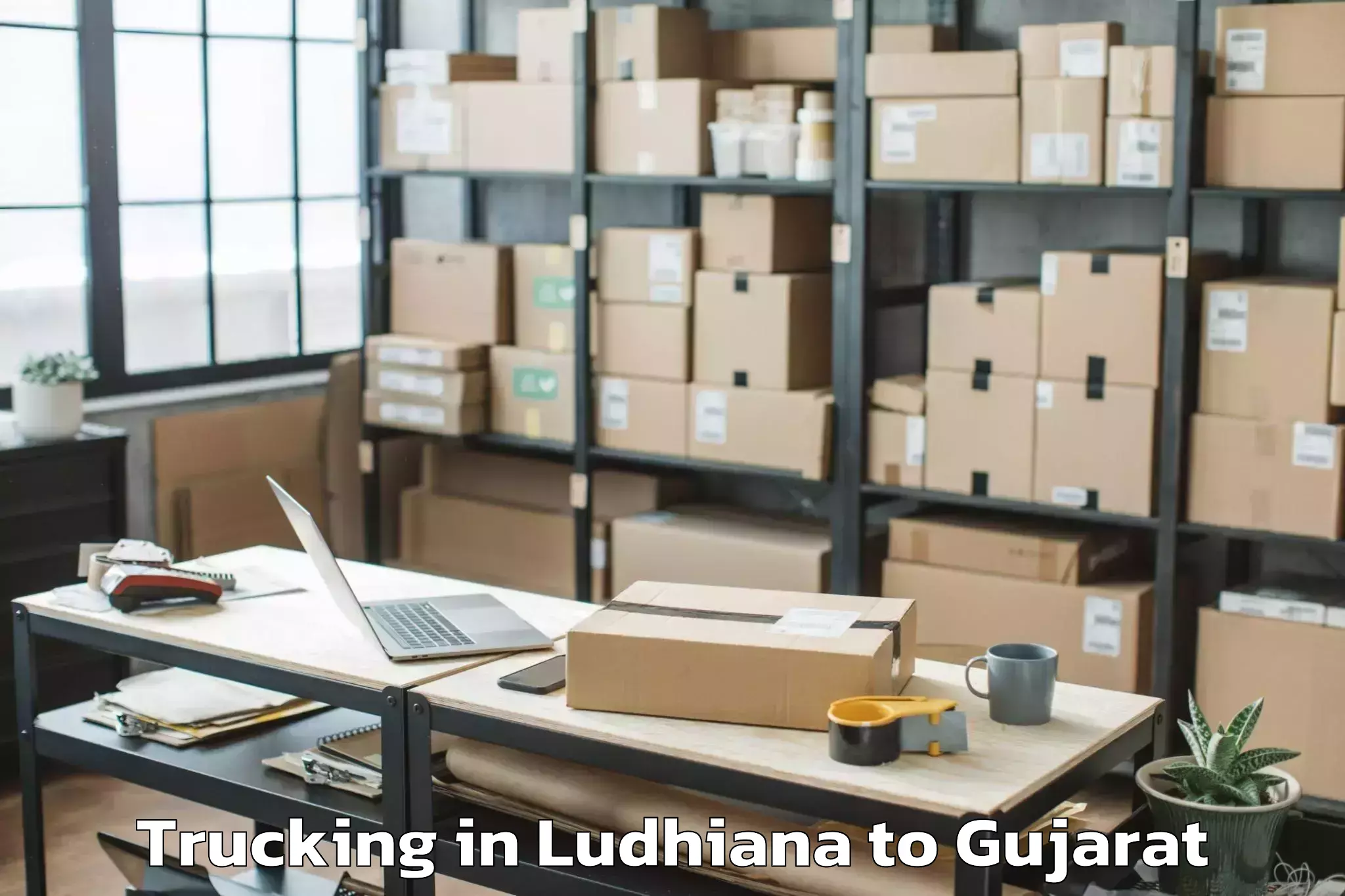 Book Ludhiana to Anklav Trucking Online